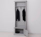 Schmale Garderobe aus Massivholz mit 3 Haken - in verschiedenen Farben -