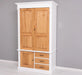 Schmaler Kleiderschrank aus Massivholz mit drei Schubladen