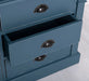 Schmaler Kleiderschrank aus Massivholz mit drei Schubladen