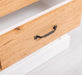 Schmaler Kleiderschrank aus Massivholz mit drei Schubladen