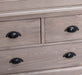 Schmaler Vintage Kleiderschrank aus Massivholz mit vier Schubladen