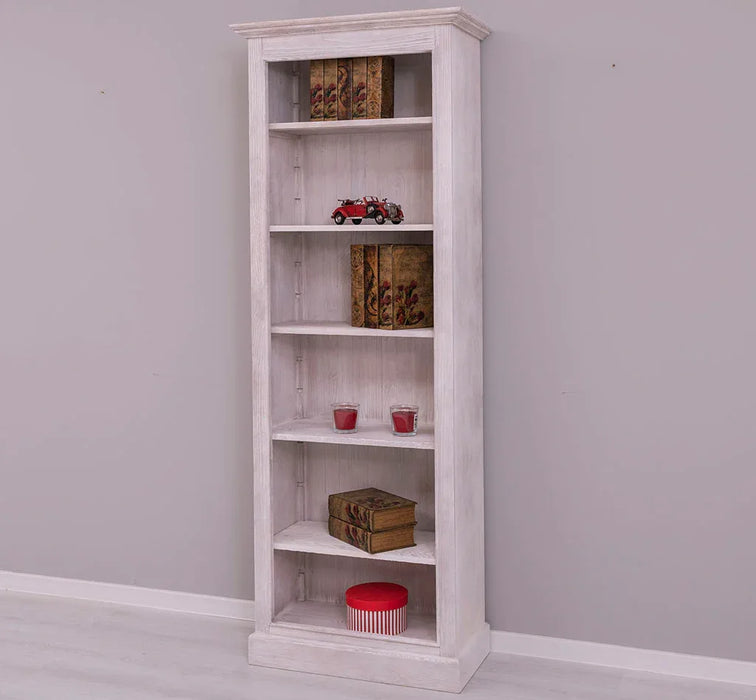 Schmales Bücherregal aus Massivholz | Regal im Landhausstil