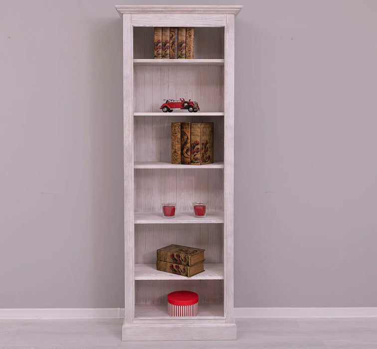 Schmales Bücherregal aus Massivholz | Regal im Landhausstil