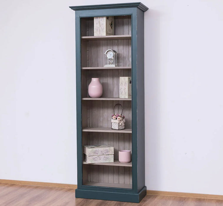 Schmales Bücherregal aus Massivholz | Regal im Landhausstil