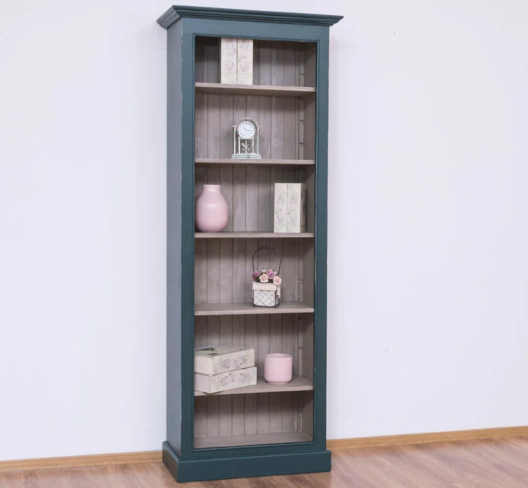 Schmales Bücherregal aus Massivholz | Regal im Landhausstil