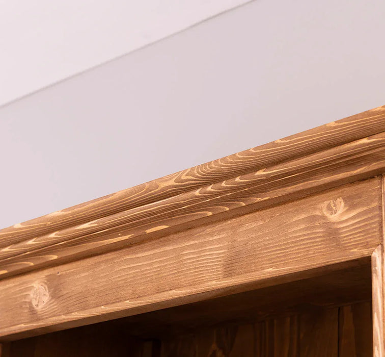 Schmales Bücherregal aus Massivholz | Regal im Landhausstil