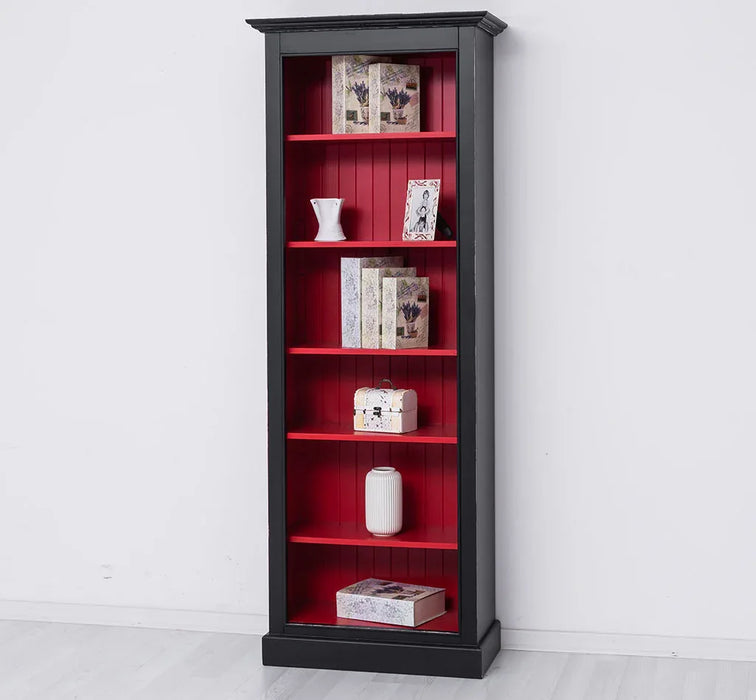 Schmales Bücherregal aus Massivholz | Regal im Landhausstil