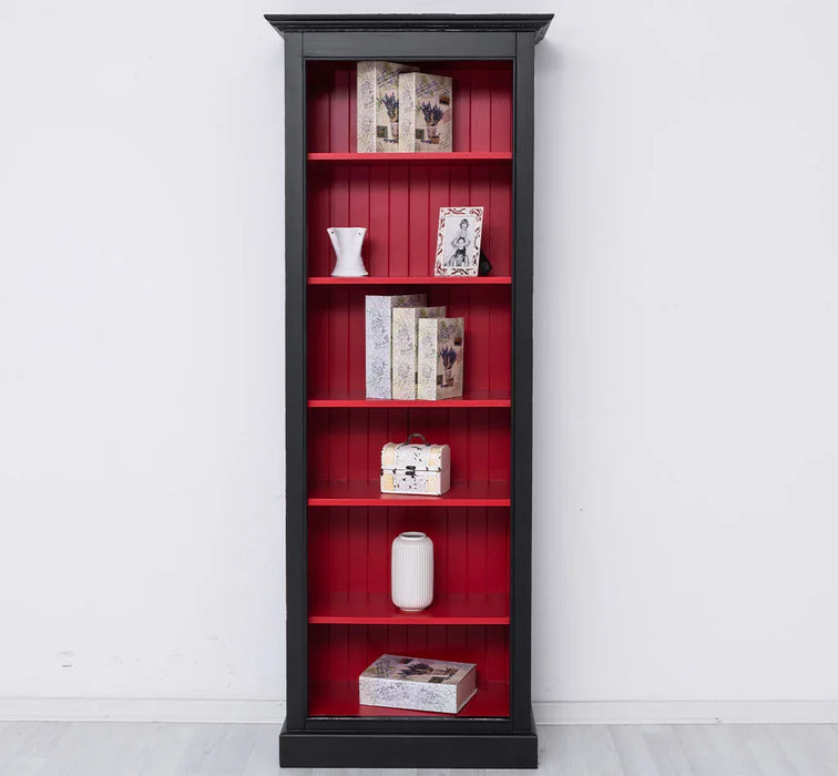 Schmales Bücherregal aus Massivholz | Regal im Landhausstil
