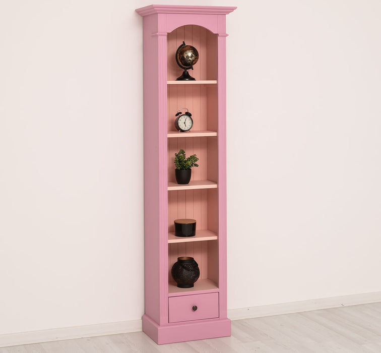 Schmales Standregal mit Schublade - in verschiedenen Farben