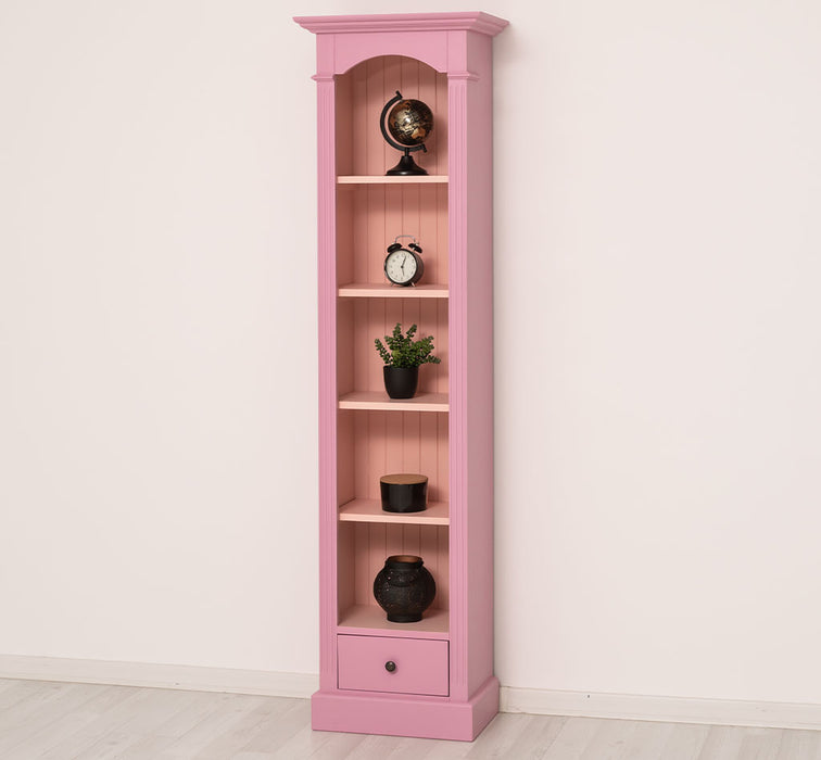 Schmales Standregal mit Schublade - in verschiedenen Farben