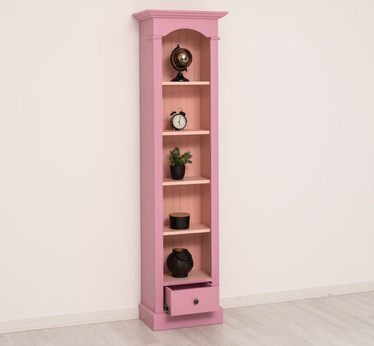 Schmales Standregal mit Schublade - in verschiedenen Farben