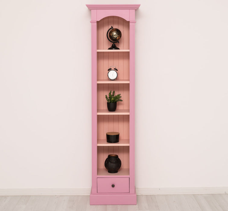 Schmales Standregal mit Schublade - in verschiedenen Farben