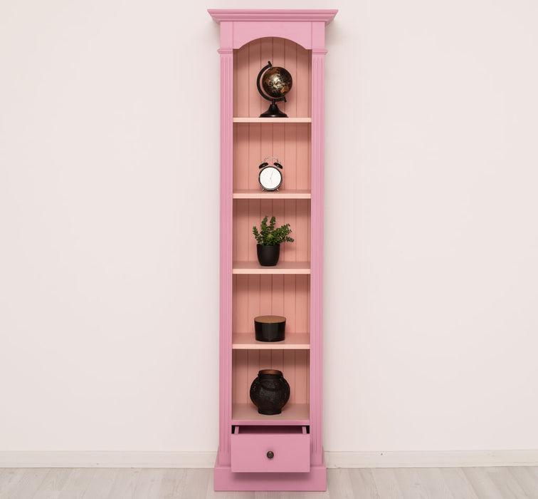 Schmales Standregal mit Schublade - in verschiedenen Farben