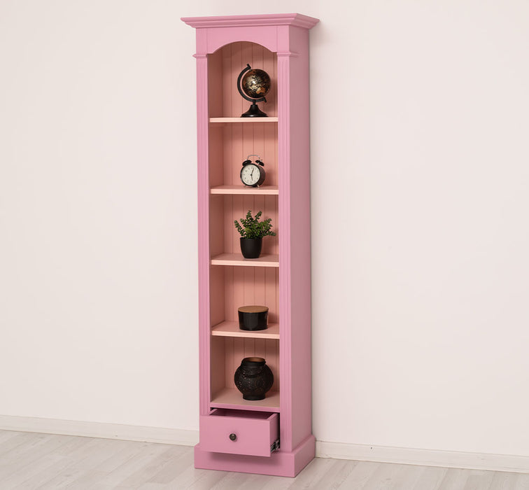 Schmales Standregal mit Schublade - in verschiedenen Farben