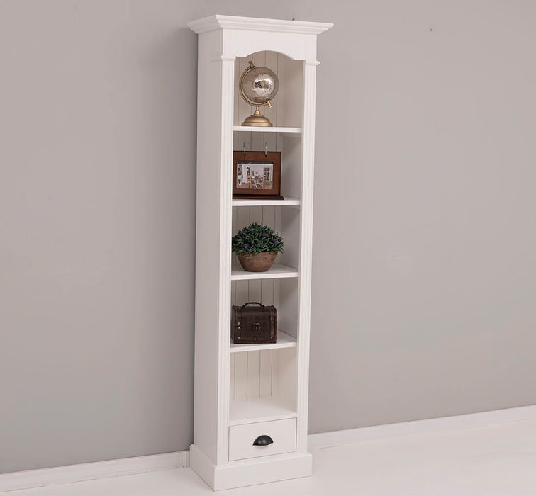 Schmales Standregal mit Schublade - in verschiedenen Farben