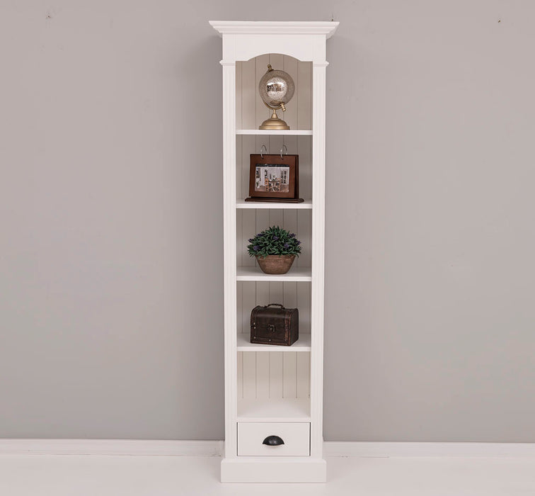 Schmales Standregal mit Schublade - in verschiedenen Farben