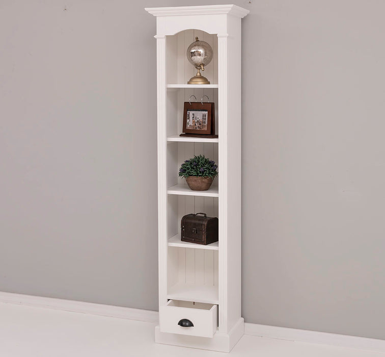 Schmales Standregal mit Schublade - in verschiedenen Farben