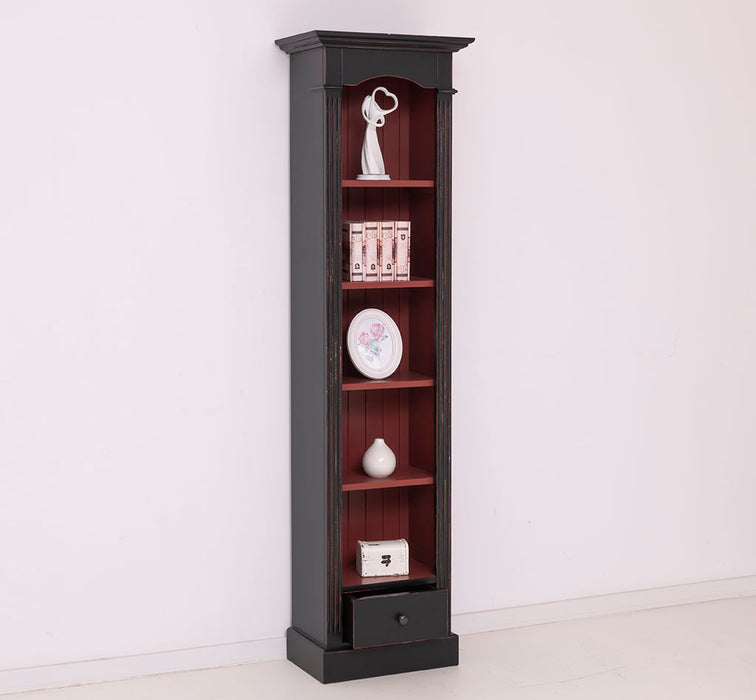 Schmales Standregal mit Schublade - in verschiedenen Farben