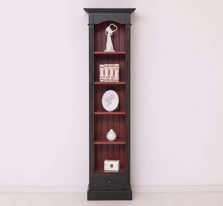 Schmales Standregal mit Schublade - in verschiedenen Farben