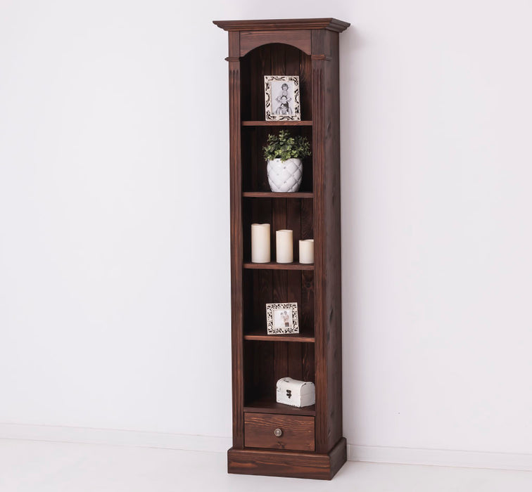 Schmales Standregal mit Schublade - in verschiedenen Farben