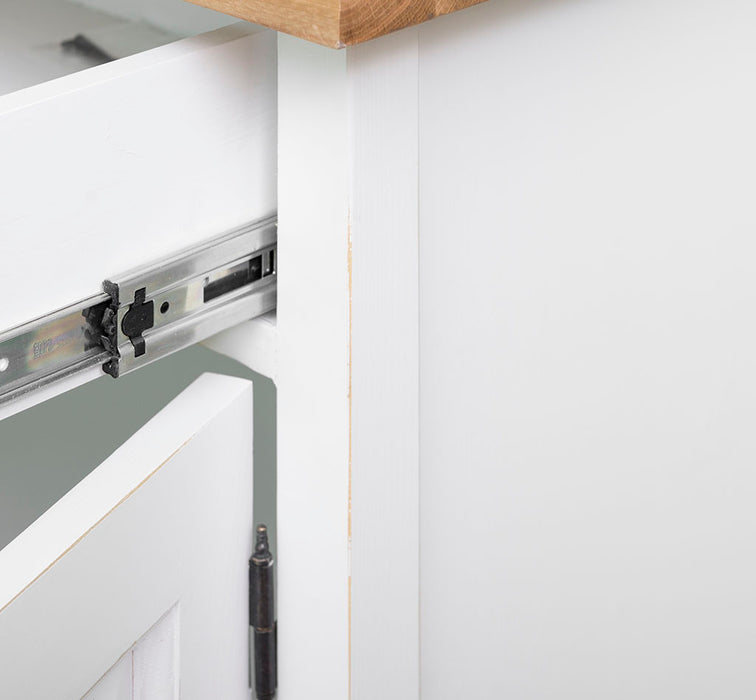 Schreibtisch aus Massivholz mit ausziehbarem Tastaturbrett | Computertisch