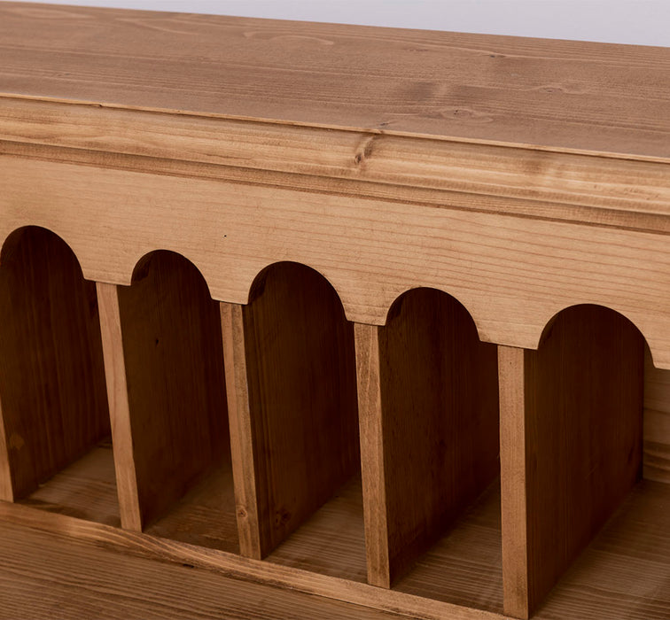 Sekretär aus Massivholz mit gedrechselten Beinen | Schminktisch mit vielen Schubladen