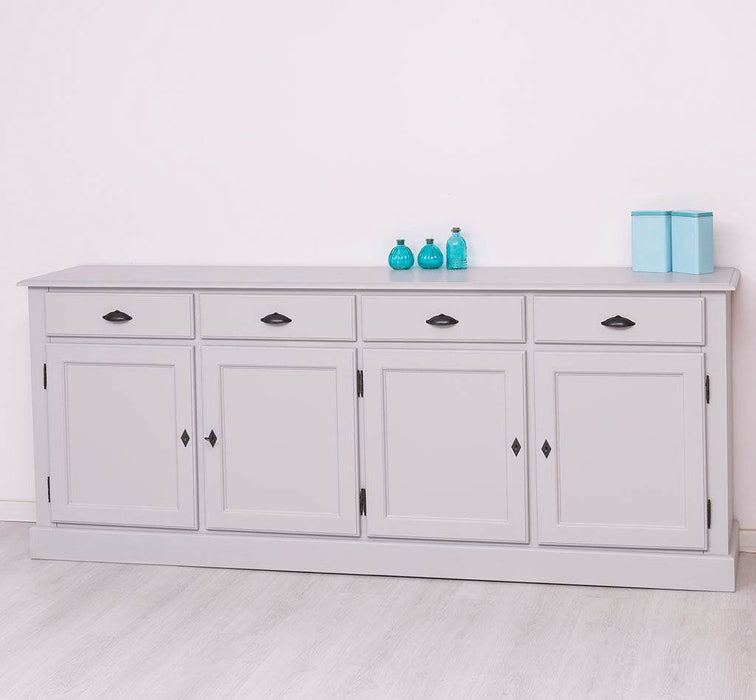 Sideboard aus Massivholz | Kommode mit 4 Schubladen und 4 Türen -