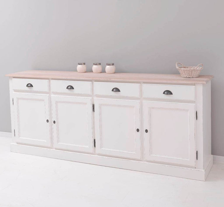 Sideboard aus Massivholz | Kommode mit 4 Schubladen und 4 Türen -