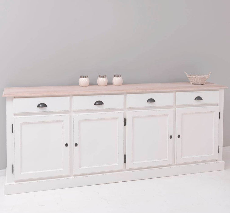 Sideboard aus Massivholz | Kommode mit 4 Schubladen und 4 Türen -