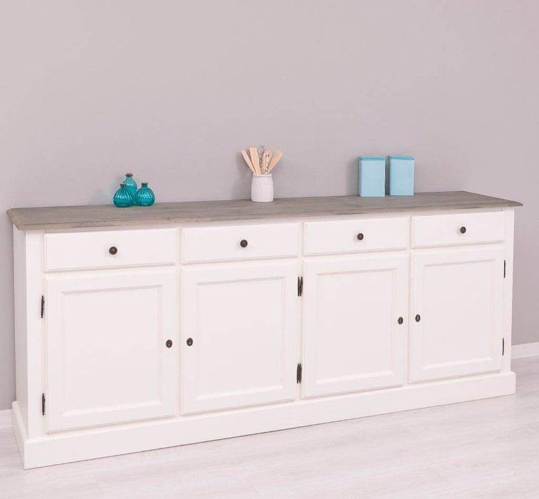 Sideboard aus Massivholz | Kommode mit 4 Schubladen und 4 Türen -