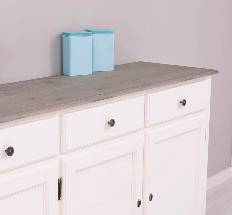 Sideboard aus Massivholz | Kommode mit 4 Schubladen und 4 Türen -