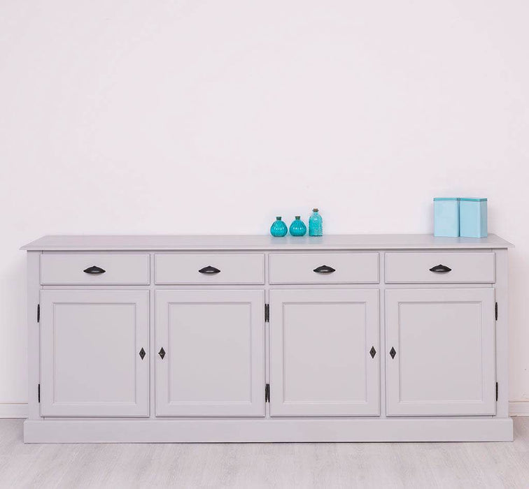 Sideboard aus Massivholz | Kommode mit 4 Schubladen und 4 Türen -