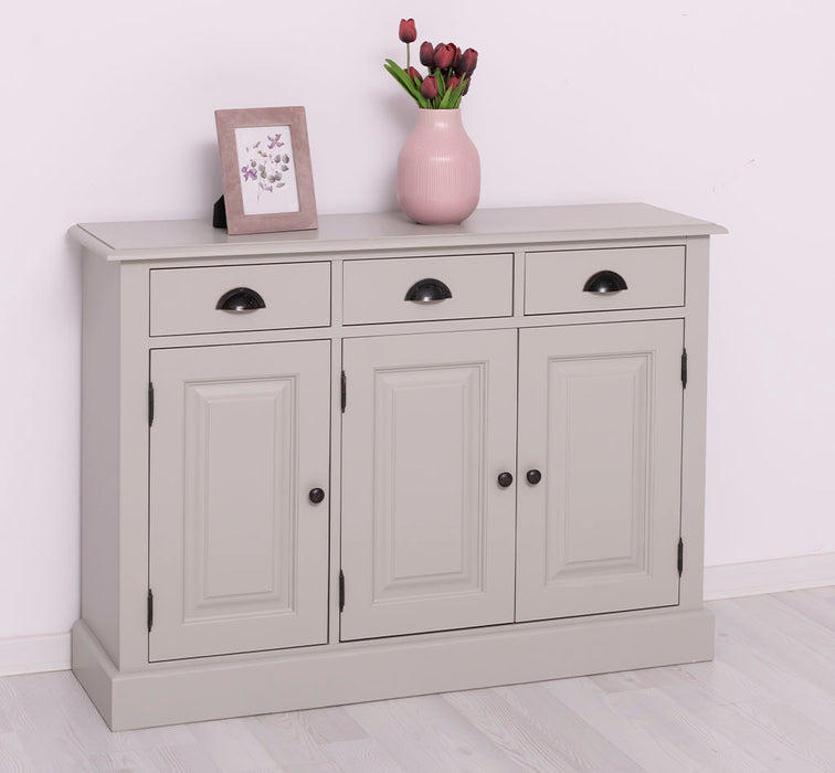 Sideboard aus Massivholz | Konsolenschrank mit drei Schubladen