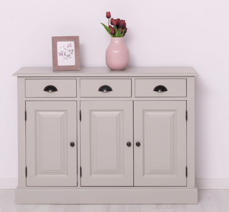 Sideboard aus Massivholz | Konsolenschrank mit drei Schubladen