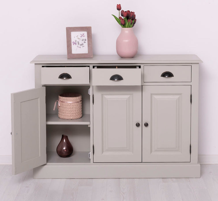 Sideboard aus Massivholz | Konsolenschrank mit drei Schubladen