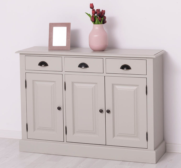 Sideboard aus Massivholz | Konsolenschrank mit drei Schubladen