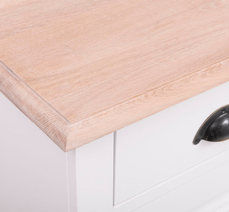 Sideboard aus Massivholz mit 2 Schubladen | Konsolenschrank in verschiedenen Farben
