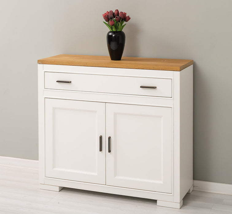 Sideboard aus Massivholz mit Doppeltür und Schublade