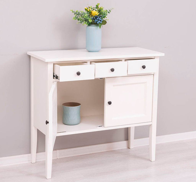 Sideboard aus Massivholz mit drei Schubladen -