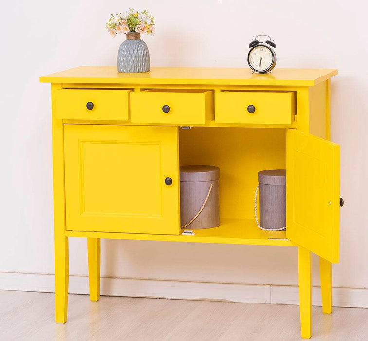 Sideboard aus Massivholz mit drei Schubladen -