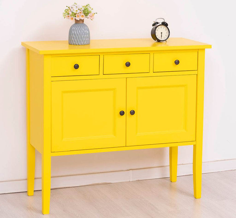 Sideboard aus Massivholz mit drei Schubladen -