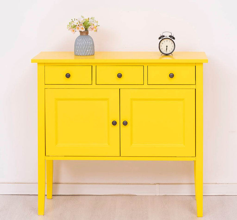 Sideboard aus Massivholz mit drei Schubladen -