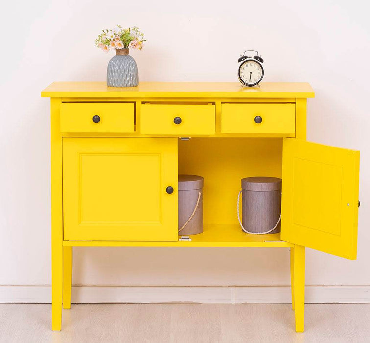 Sideboard aus Massivholz mit drei Schubladen -