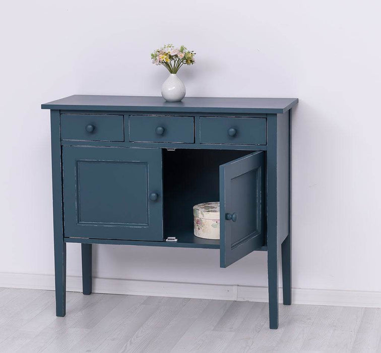 Sideboard aus Massivholz mit drei Schubladen -