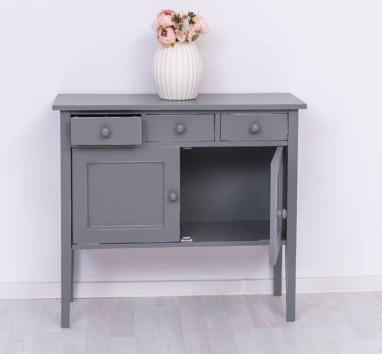 Sideboard aus Massivholz mit drei Schubladen -