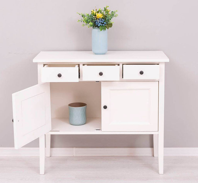 Sideboard aus Massivholz mit drei Schubladen -