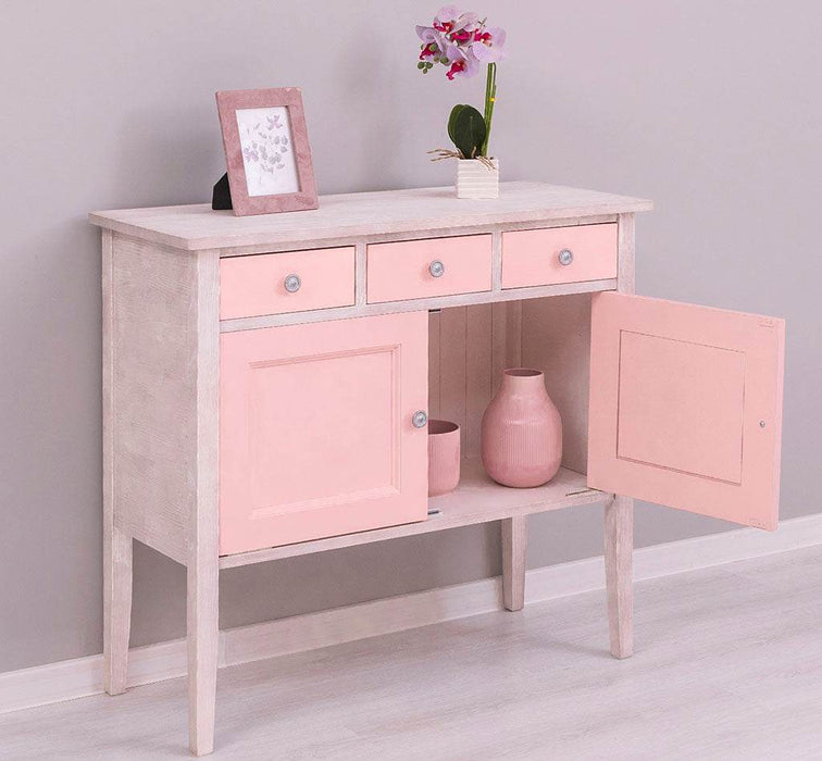 Sideboard aus Massivholz mit drei Schubladen -