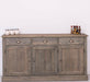 Sideboard aus Massivholz mit drei Schubladen und Türen -