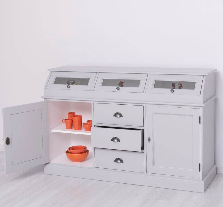 Sideboard mit Display | 2- teilig | Kommode | Geschirrschrank -