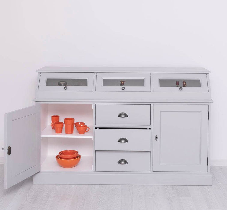 Sideboard mit Display | 2- teilig | Kommode | Geschirrschrank -